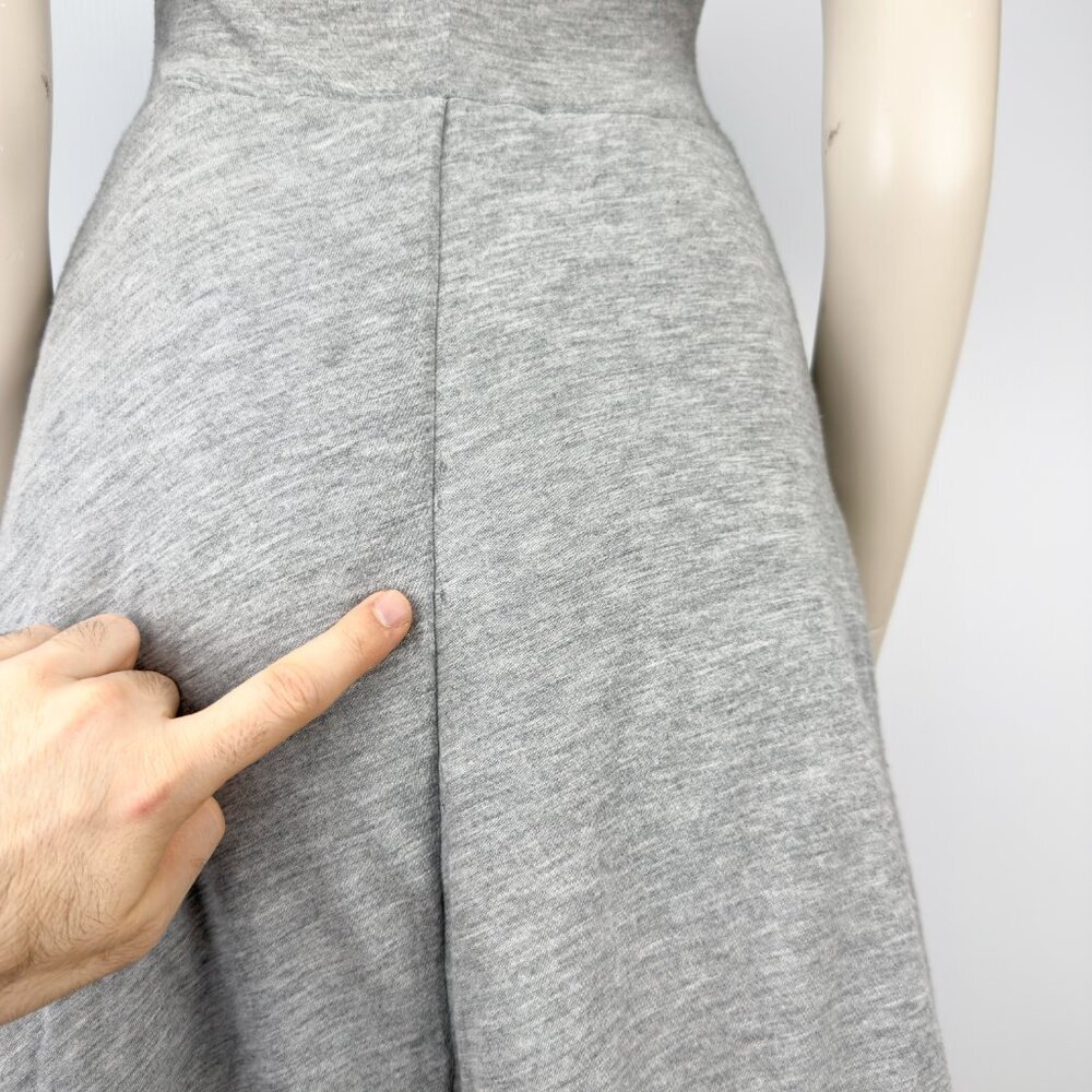 COS Dolly Semi-quilted Modal Sleeveless A Line Comfy Balloon Gray Dress sz XSβ - Picture 5 of 8